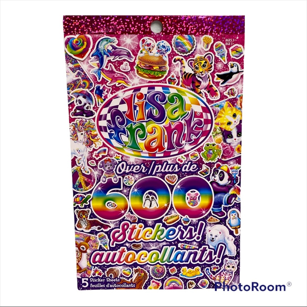 NEW Retro Lisa Frank Sparkle Sticker Book 600+ Stickers